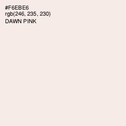 #F6EBE6 - Dawn Pink Color Image